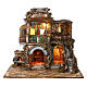 Village of 18th century with oven 75x85x65 cm for 10 cm Neapolitan Nativity Scene s1