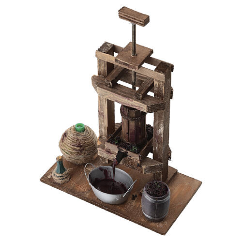 Lagar para vinho 20x15x10 cm para presépio napolitano com peças de 10 cm 2