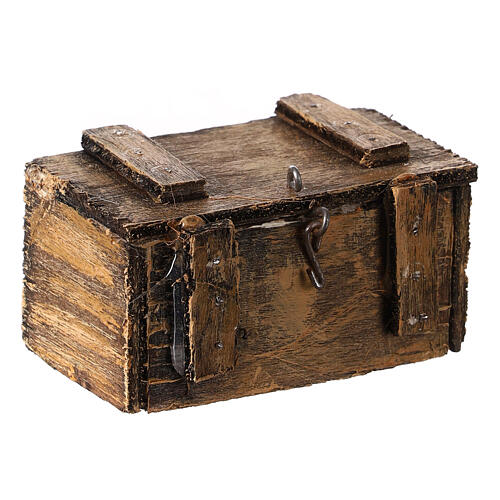 Baule con topo 5x5x10 cm presepe napoletano 10 cm 4