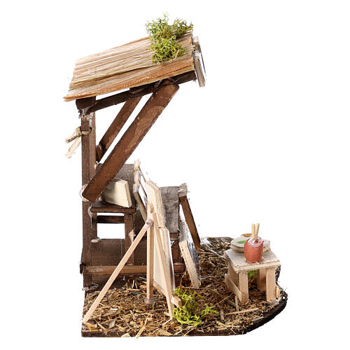 Tienda 10x15x10 cm belén napolitano 7 cm cuadros 4