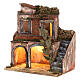 Neapolitan nativity scene house 10-12 cm 18th century 35x30x20 cm s2