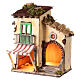 Casa con tenda 40x35x25 cm presepe napoletano 10-12 cm s2