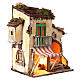 Casa con tenda 40x35x25 cm presepe napoletano 10-12 cm s3