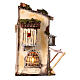 Casa con tenda 40x35x25 cm presepe napoletano 10-12 cm s4