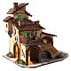 Rustic house landscape 40x40x30 cm Neapolitan nativity 10-12 cm oven s4