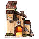 Rustic house landscape 40x40x30 cm Neapolitan nativity 10-12 cm oven s5