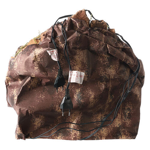 Paesaggio 40x35x30 cm con forno presepe napoletano 10-12 cm 5
