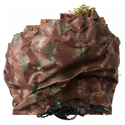 Paesaggio 40x35x30 cm con forno presepe napoletano 10-12 cm 5