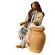 Hombre sentado cerca de la ánfora belén napolitano 15 cm s2