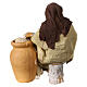 Hombre sentado cerca de la ánfora belén napolitano 15 cm s4