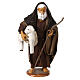 Pastor con cordero belén napolitano 13 cm s1