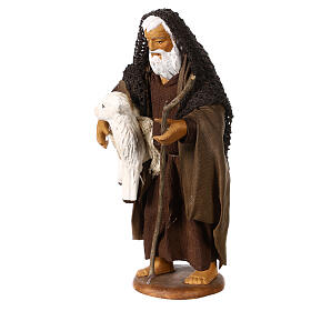 Pastore con agnello presepe napoletano 13cm 