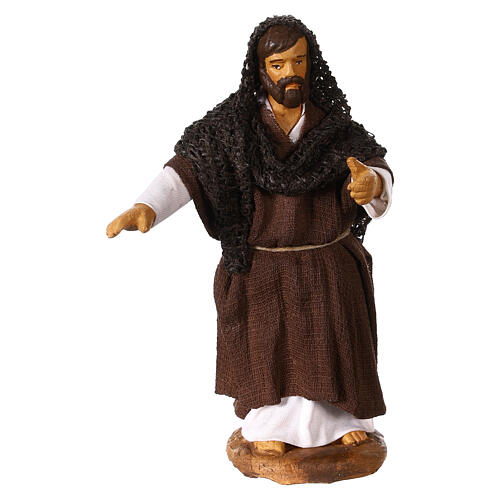Natività con Madonna che alza Gesù presepe napoletano 10 cm 5