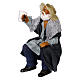 Hombre sentado con taza belén napolitano 13 cm s2