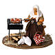 Woman cooking figurine Neapolitan nativity scene 13 cm s1