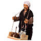Cameriere vino bicchiere presepe napoletano 15 cm s2