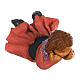 Young girl laying down for Neapolitan Nativity Scene of 10 cm s4