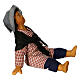 Bambino seduto mani dietro presepe napoletano 15 cm s3