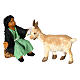 Little girl feeding goat Neapolitan nativity scene 10 cm s4