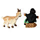 Little girl feeding goat Neapolitan nativity scene 10 cm s6