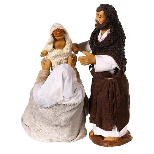 Figurki Świętej Rodziny, szopka neapolitańska, 13 cm 3