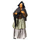 Coppia di anziani ombrello presepe napoletano 15 cm s4