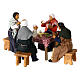 Table with four people for Neapolitan Nativity Scene of 15 cm s8