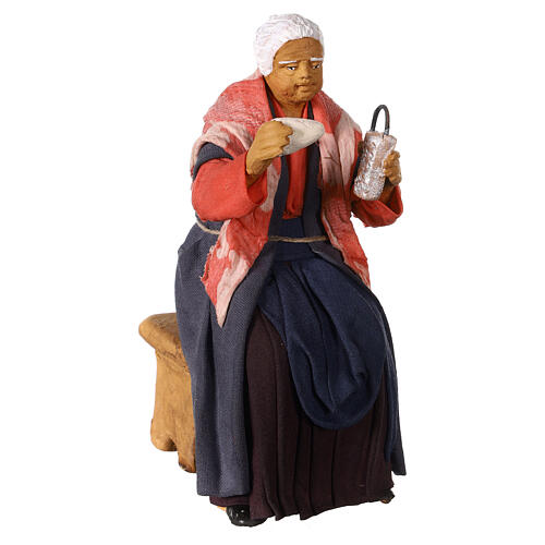 Tavolata quattro personaggi presepe napoletano 15 cm 9