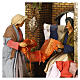 Animated scene of women doing laundry with dripping clothes, Neapolitan Nativity Scene with characters of 30 cm s14