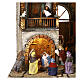 Village nativity scene with shepherds fountain 8 cm Nativity 60x50x40 cm s2