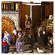 Village nativity scene with shepherds fountain 8 cm Nativity 60x50x40 cm s3