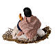 Donna con agnello presepe napoletano 13 cm s4