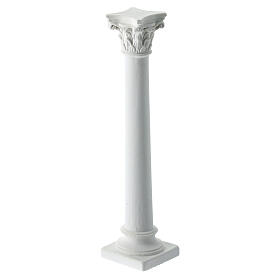 Columna lisa de yeso que se puede pintar belén napolitano 10 cm