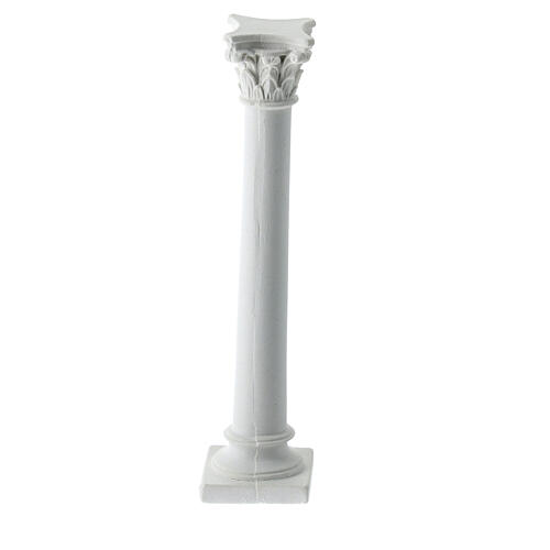 Colonna liscia in gesso colorabile presepe napoletano 10 cm 3