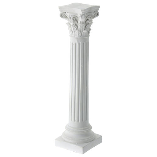 Channeled column of paintable plaster, accessory for Neapolitan Nativity Scene, 18 cm 2