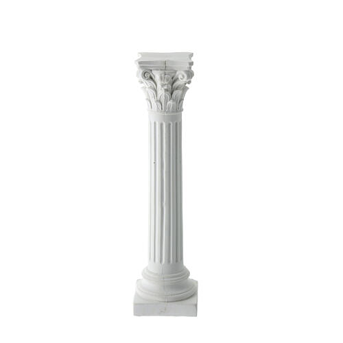 Channeled column of paintable plaster, accessory for Neapolitan Nativity Scene, 18 cm 3