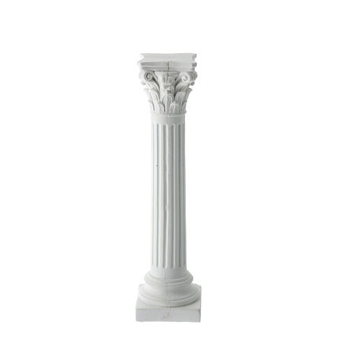 Colonne cannelée plâtre à peindre crèche napolitaine 18 cm 3