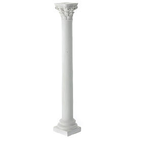 Säule aus Gips, korinthisch – für neapolitanische Krippe, 18 cm, für farbige Fassung geeignet