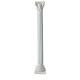 Corinthian channeled column of 25 cm, paintable plaster, for Neapolitan Nativity Scene s1