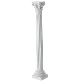 Columna rayada belén napolitano yeso de pintar 25 cm