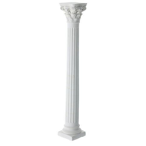 Channeled column of 30 cm for Neapolitan Nativity Scene, paintable plaster 2