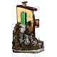Casa con mulino ad acqua presepe napoletano 8-10 cm 30x30x20 cm s4