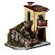 House with water mill Neapolitan nativity scene 8-10 cm 30x30x20 cm s3