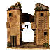 Dorfhaus mit Wäsche in Bewegung neapolitanische Krippe 8-10 cm, 40x35x25 cm s1