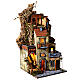 Presepe napoletano con cascata Settecento 65x40x40 cm figure 8-10 cm s3