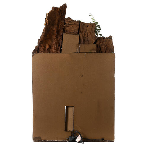 Pueblo 85x50x45 cm con horno belén napolitano 8-10 cm 6