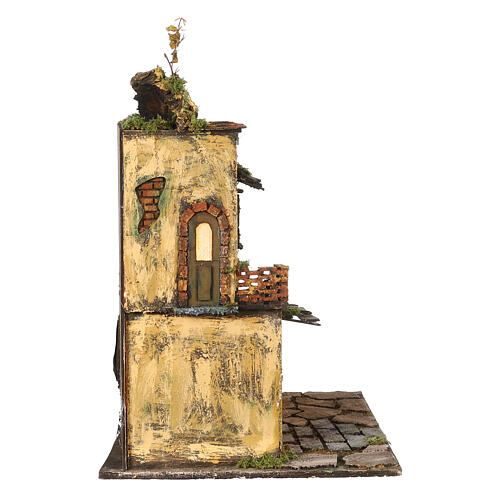 Szopka neapolitańska w stylu XVIII wieku – 60×50×40 cm, 2 ruchome figurki 8–10 cm 6