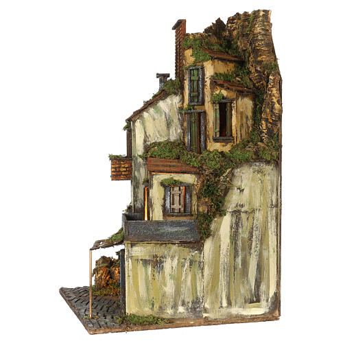 Landscape with tower and fountain for 8-10 cm Neapolitan Nativity Scene, 60x50x50 cm 5