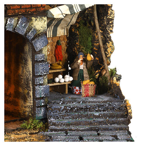 Village of the 18th century with oven and mill, 45x60x45, 8-10 cm Neapolitan Nativity Scene 4