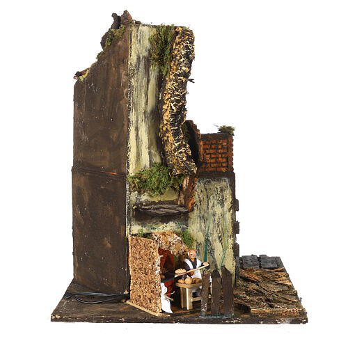 Village of the 18th century with oven and mill, 45x60x45, 8-10 cm Neapolitan Nativity Scene 6